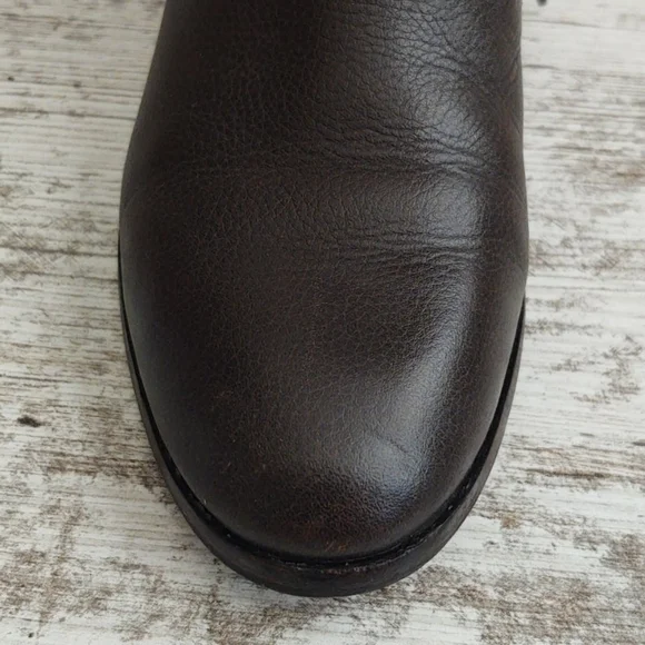 🟩Tory Burch Brown Leather Gemini Bootie - Picture 11 of 13